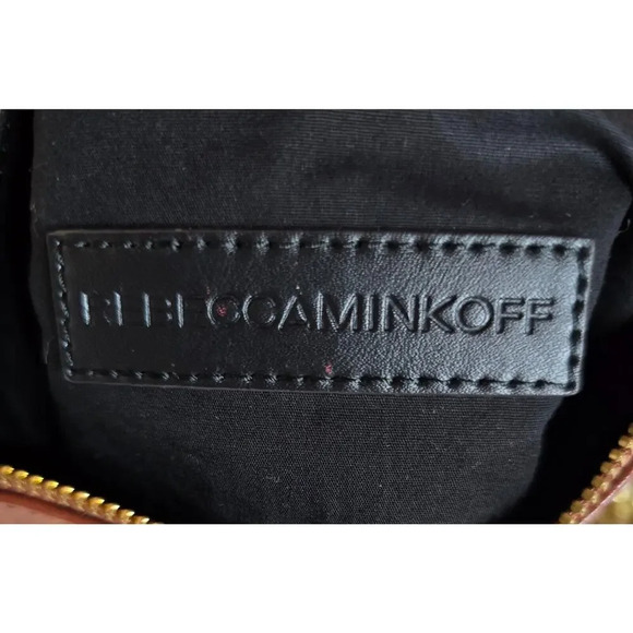 Rebecca Minkoff Mini 5 Zip Crossbody Genuine Leather Purse Bag Moto WHISKEY RED - Picture 11 of 14